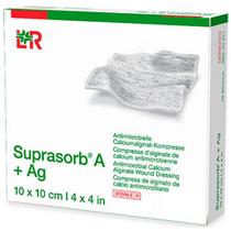 Suprasorb a + AG PRO Alginato de Calcio com Prata 10 X 10CM com 10 Unidades Suprasorb a + AG PRO Alginato de Calcio com Prata 10 X 10CM com 10 Unidades