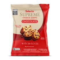 Supreme choco chips gotas sabor chocolate 1,01kg selecta Supreme choco chips gotas sabor chocolate 1,01kg selecta