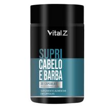 SUPRI CABELO E BARBA complexo vitamínico desenvolvido para acelerar o crescimento capilar e barba.