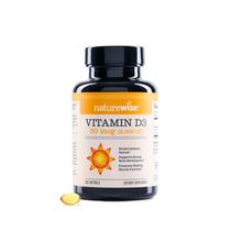 Suprimento de 200 dias de vitamina D3 NatureWise 2000 UI (50 mcg) 200 dias Suprimento de 200 dias de vitamina D3 NatureWise 2000 UI (50 mcg) 200 dias