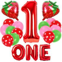 Suprimentos de decoração Whaline Strawberry 1st Birthday x30 Suprimentos de decoração Whaline Strawberry 1st Birthday x30