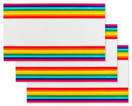 Suprimentos de festa American Greetings Rainbow Capas de mesa x3 Suprimentos de festa American Greetings Rainbow Capas de mesa x3
