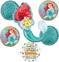Suprimentos de festa Anagram Little Mermaid Princess Ariel 6 unidades