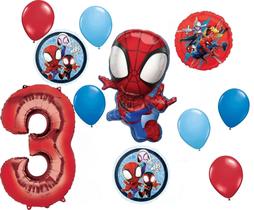 Suprimentos de festa Anagram Spidey and His Amazing Friends, 3º aniversário