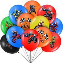 Suprimentos de festa Aoriher Dirt Bike Balão 36 unidades de motocross de 30 cm Suprimentos de festa Aoriher Dirt Bike Balão 36 unidades de motocross de 30 cm