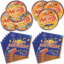 Suprimentos de festa Dart Battle Theme 40 unidades para 20 convidados Suprimentos de festa Dart Battle Theme 40 unidades para 20 convidados