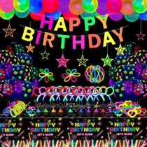 Suprimentos de festa Glow Sticks Party Pack Glow Themed Party
