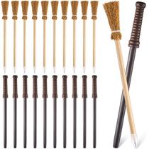 Suprimentos de festa: lápis Chinco Wand e lápis Witch Broom x10