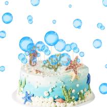 Suprimentos de festa Lotus Mann Flat Bubble Cupcake Toppers Suprimentos de festa Lotus Mann Flat Bubble Cupcake Toppers
