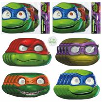 Suprimentos de festa: máscaras exclusivas de festa Ninja Turtle (pacote com 16)