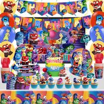 Suprimentos de festa MC TTL Inside Out 2 Birthday com banner e muito mais