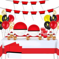 Suprimentos de festa Phiemate 162 unidades de animação de desenho animado de aniversário