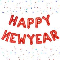 Suprimentos de festa PIGETALE Red Happy New Year Balões 40cm 2024 Suprimentos de festa PIGETALE Red Happy New Year Balões 40cm 2024