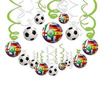 Suprimentos de festa UEFA Hanging Swirl 30ct Soccer Theme Birthday Suprimentos de festa UEFA Hanging Swirl 30ct Soccer Theme Birthday