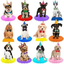 Suprimentos de festa Umoni, 13 unidades, peças centrais em forma de favo de mel para bebês e cães