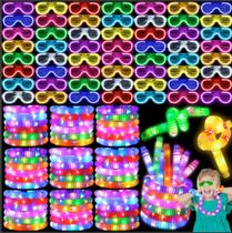 Suprimentos de festa UZLU Glow in the Dark 44 unidades com 20 óculos LED
