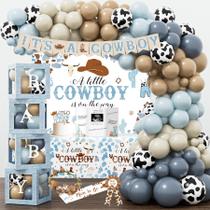 Suprimentos de festa YJDFWAUT Cowboy Baby Shower Decor para menino Suprimentos de festa YJDFWAUT Cowboy Baby Shower Decor para menino