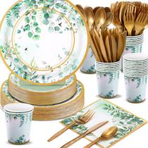 Suprimentos de festa Ziliny Tea Party Set 350 unidades para 50 convidados