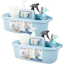 Suprimentos de limpeza Caddy Jiatua Portable Shower Basket Blue