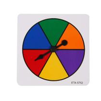 Suprimentos de sala de aula de matemática Color Spinners hand2mind Rainbow