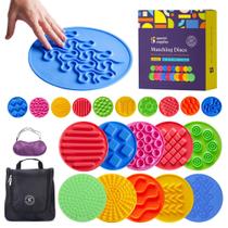 Suprimentos especiais do jogo Sensory Circle Matching, 10 conjuntos com máscara para os olhos