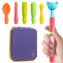 Suprimentos especiais do kit de estimulação motora oral Buzz Buddy Pink