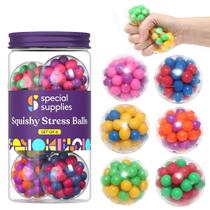 Suprimentos especiais Squishy Stress Balls para aliviar a tensão, pacote com 6