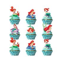 Suprimentos Para Festa De Aniversário Da Princesa Ariel, Pratos De Papel Descartáveis, Copos, Toalha Suprimentos Para Festa De Aniversário Da Princesa Ariel, Pratos De Papel Descartáveis, Copos, Toalha