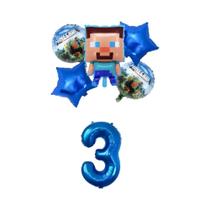 Suprimentos Para Festa De Aniversário Infantil Com Tema De Minecraft, Incluindo Pratos, Copos,