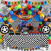 Suprimentos para festas, caminhões, decorações de aniversário, 99 unidades Suprimentos para festas, caminhões, decorações de aniversário, 99 unidades