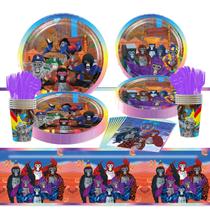 Suprimentos para festas de aniversário Gorilla Tag, decorações Gorilla Tag, pratos de festa, guardanapos, capa de mesa, copos, faca, garfo, colher para meninos e meninas