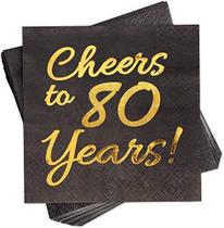 Suprimentos para festas, decorações de 80 anos da Slyfo, pacote com 50 Suprimentos para festas, decorações de 80 anos da Slyfo, pacote com 50