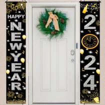 Suprimentos para festas e decorações de feliz ano novo de 2024 da HiParty