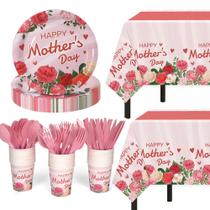 Suprimentos para festas e decorações para o Dia das Mães para crianças, 132 unidades Suprimentos para festas e decorações para o Dia das Mães para crianças, 132 unidades