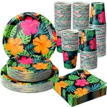 Suprimentos para festas Jingmore Tropical Nights Hawaiian 200 unidades