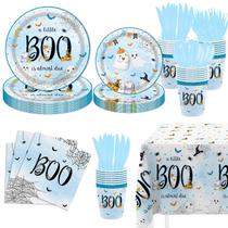 Suprimentos para festas MEHOFOND Halloween Little Boo Baby Shower