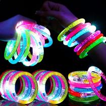 Suprimentos para festas, pulseiras Mikulala Glow in the Dark, 24 unidades Suprimentos para festas, pulseiras Mikulala Glow in the Dark, 24 unidades