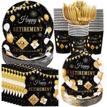 Suprimentos para festas Sunnychicc Happy Retirement 400 unidades