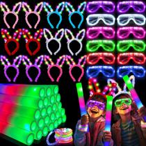 Suprimentos para festas TURNMEON Mardi Gras Glow 60 unidades com palitos de espuma