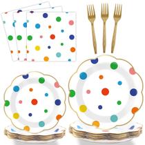 Suprimentos para festas ZOIIWA 96 peças de bolinhas coloridas para 24 convidados