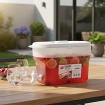 Suqueira 3,2l Grande Portátil Dispenser De Bebidas Torneira