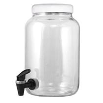 Suqueira Barrica Vidro 3,2 litros Branco com Torneira Cromo Suqueira Barrica Vidro 3,2 litros Branco com Torneira Cromo