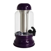 Suqueira Barrica Vidro 3,2 Lt Porta Gelo e Copo - Roxo Pig Suqueira Barrica Vidro 3,2 Lt Porta Gelo e Copo - Roxo Pig