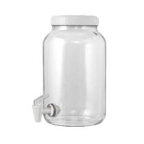 Suqueira Barrica Vidro Multiuso 3,2L Tampa Color Branco - Gastrobel