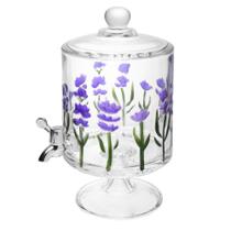 Suqueira Bold c/ Pé Lavanda Hand Painting 4,5L Cristal Suqueira Bold c/ Pé Lavanda Hand Painting 4,5L Cristal