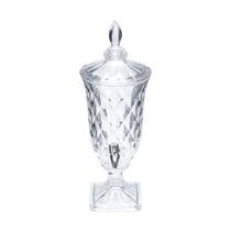 Suqueira com Pé e Tampa Diamond 2L Cristal - Lyor