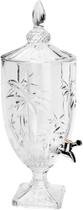 Suqueira com pe e tampa palm tree 4,5l cristal wolff Suqueira com pe e tampa palm tree 4,5l cristal wolff