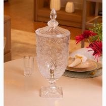 Suqueira com Pé e Tampa Wolff Daisy 4,5L Cristal Suqueira com Pé e Tampa Wolff Daisy 4,5L Cristal