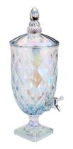 Suqueira Cristal Com Torneira Rose Diamond Rainbow 5L - Lyor Suqueira Cristal Com Torneira Rose Diamond Rainbow 5L - Lyor