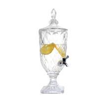 Suqueira cristal dispenser 3 lts de vidro bebidas casamento